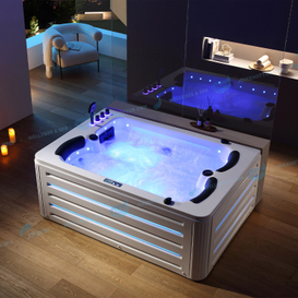Akryl Whirlpool Bathtubs | Fristående hydromassage Jacuzi inomhus spa - Joyee 