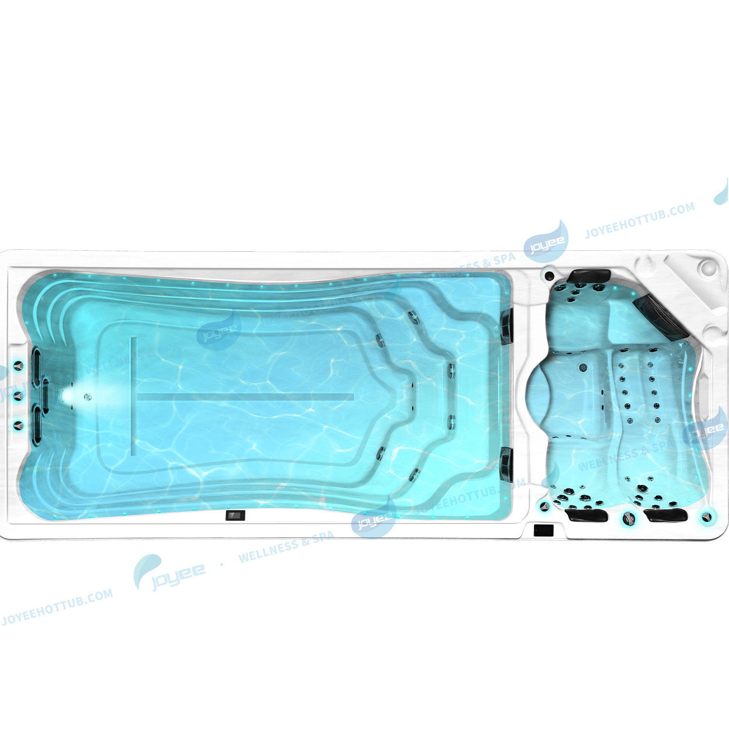 7 personer Hydromassage Hälsa Fristående spapool |JOYEE