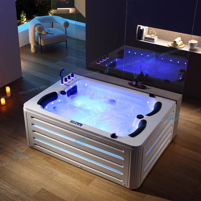 Luxury Jaccuzi 3 Person Indoor Spa |Square Soaking Spa Tub - JOYEE 