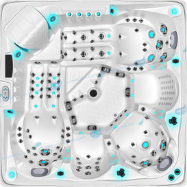  Luxury Hot Tub Spa Outdoor Whirlpool | Hot Tube med Ozone - Joyee