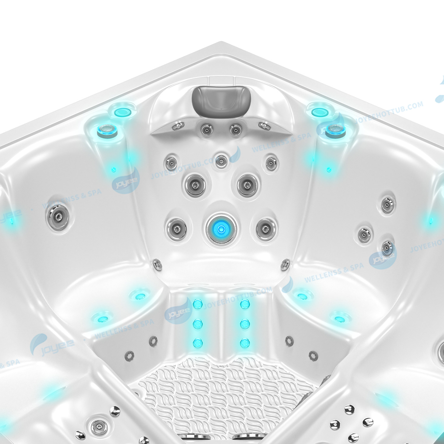 Jacuzzi -badkar med kuddar