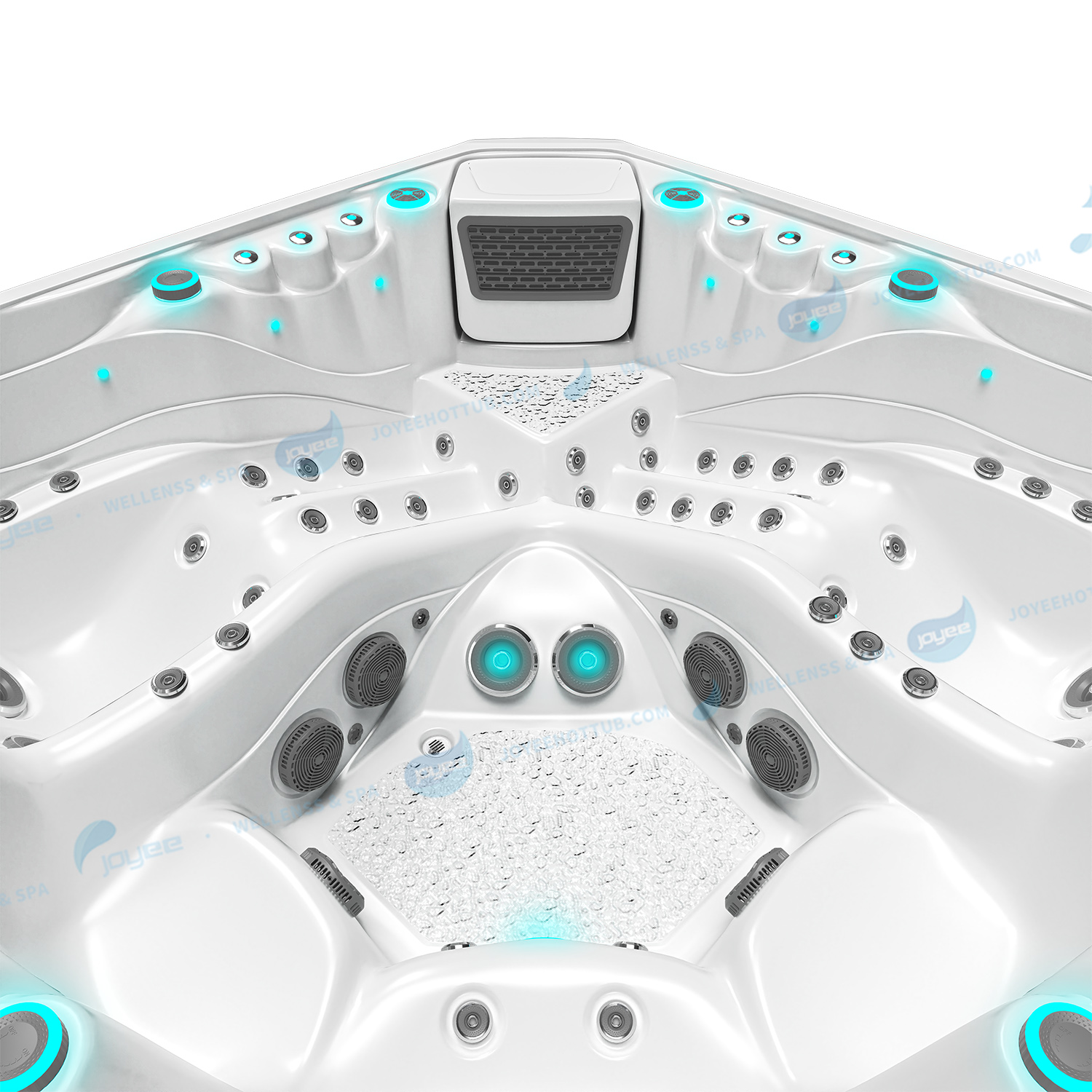 LED hydromassage utomhus spabadkar | Whirlpool Balboa Hot Tub - JOYEE