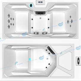 Akryl kallt plunge tub | Utomhusisbadkar Recovering Plunge Tub - Joyee