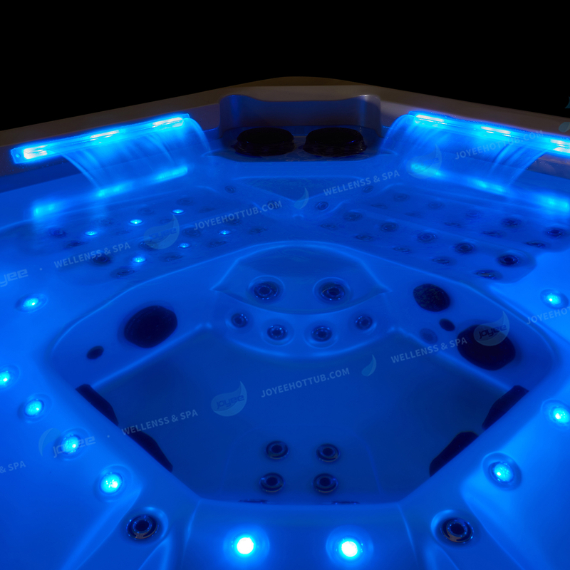 6 Personer Deluxe Garden Utomhusbadkar Bubbelbad |Spabadkar - JOYEE