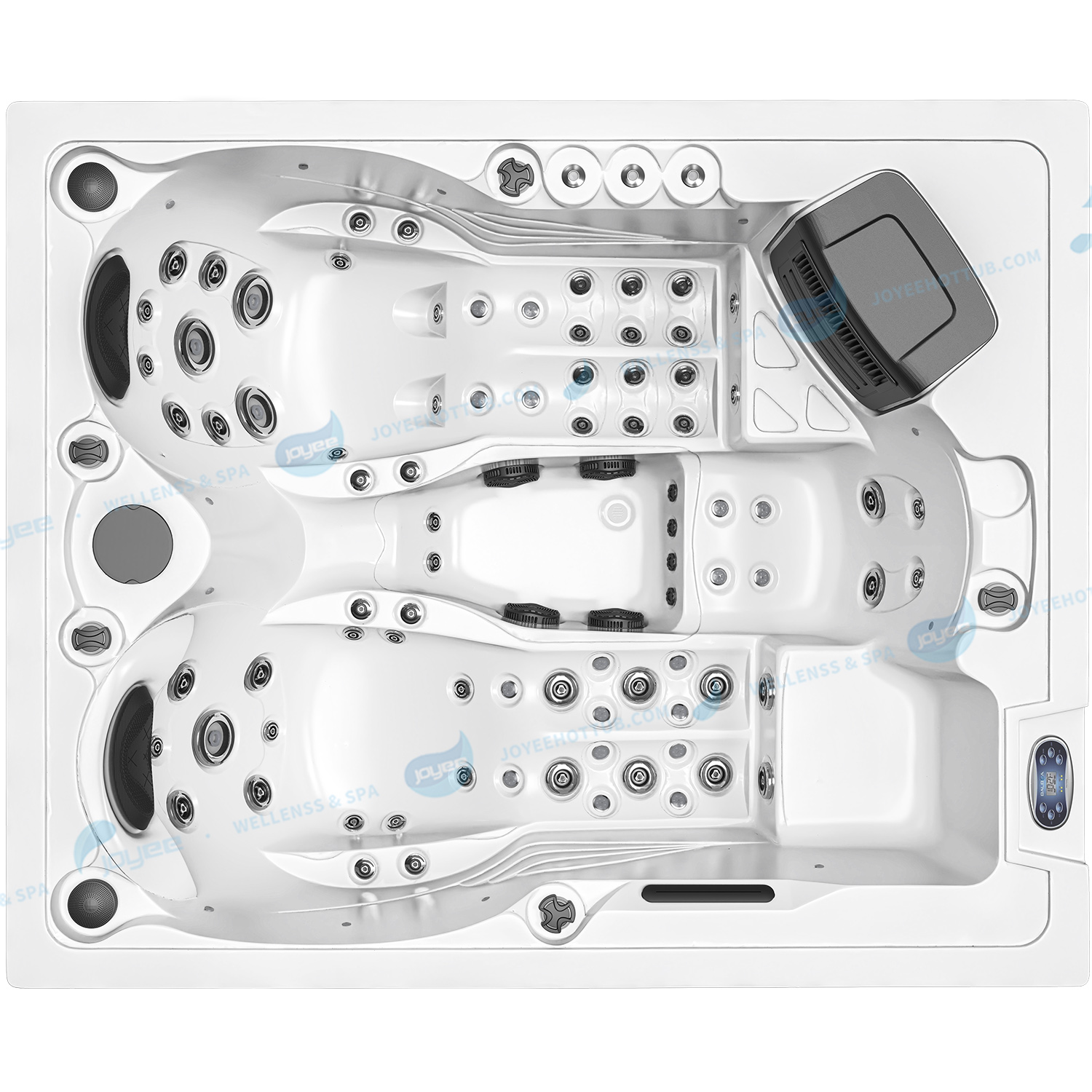 Utomhusmassage trädgårds badtunna spa | Hydrorelax akrylmassage badtunna - Joyee