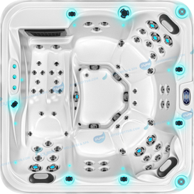 6 Persons Whirlpool Akryl Balboa Tub | Outdoor Spa Hot Tub - Joyee