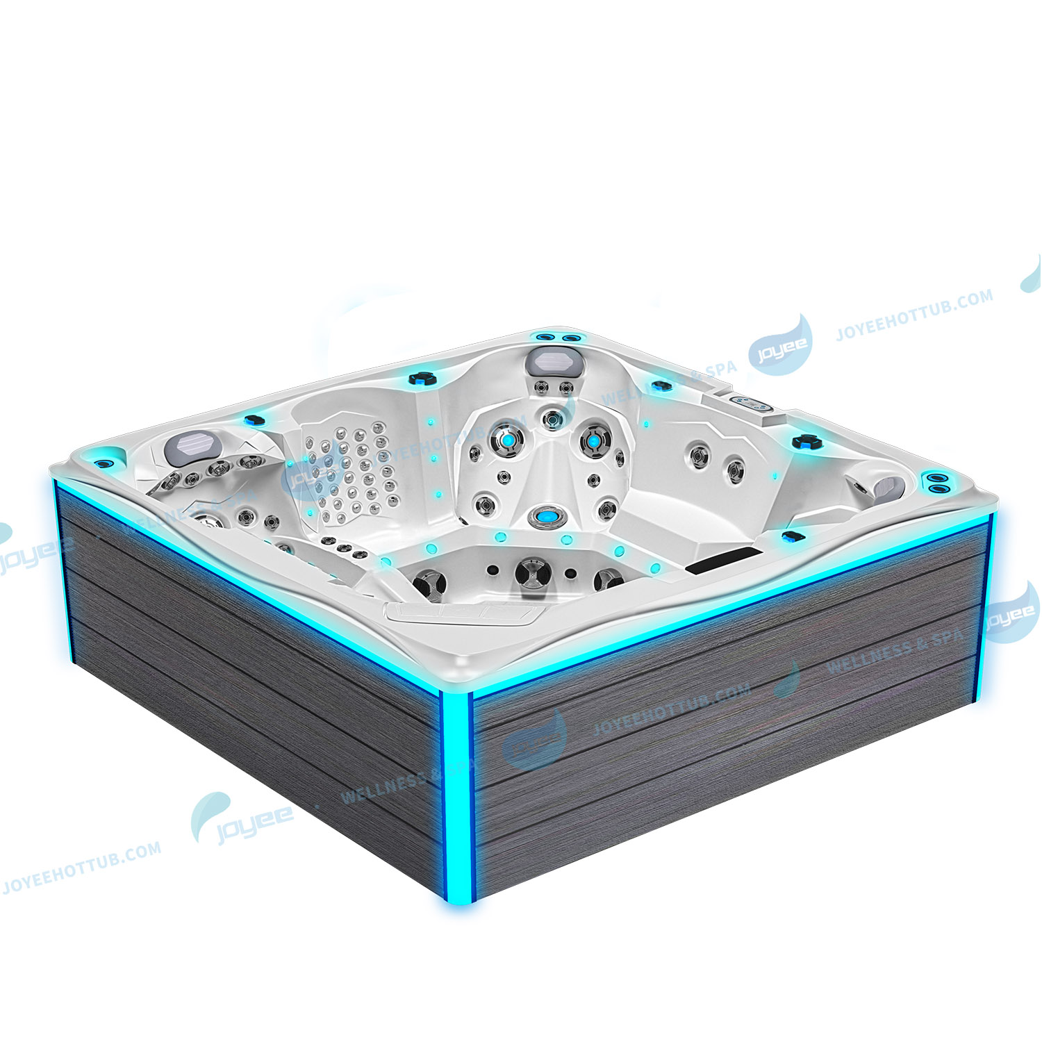 Whirlpool Spa med LED -ljus