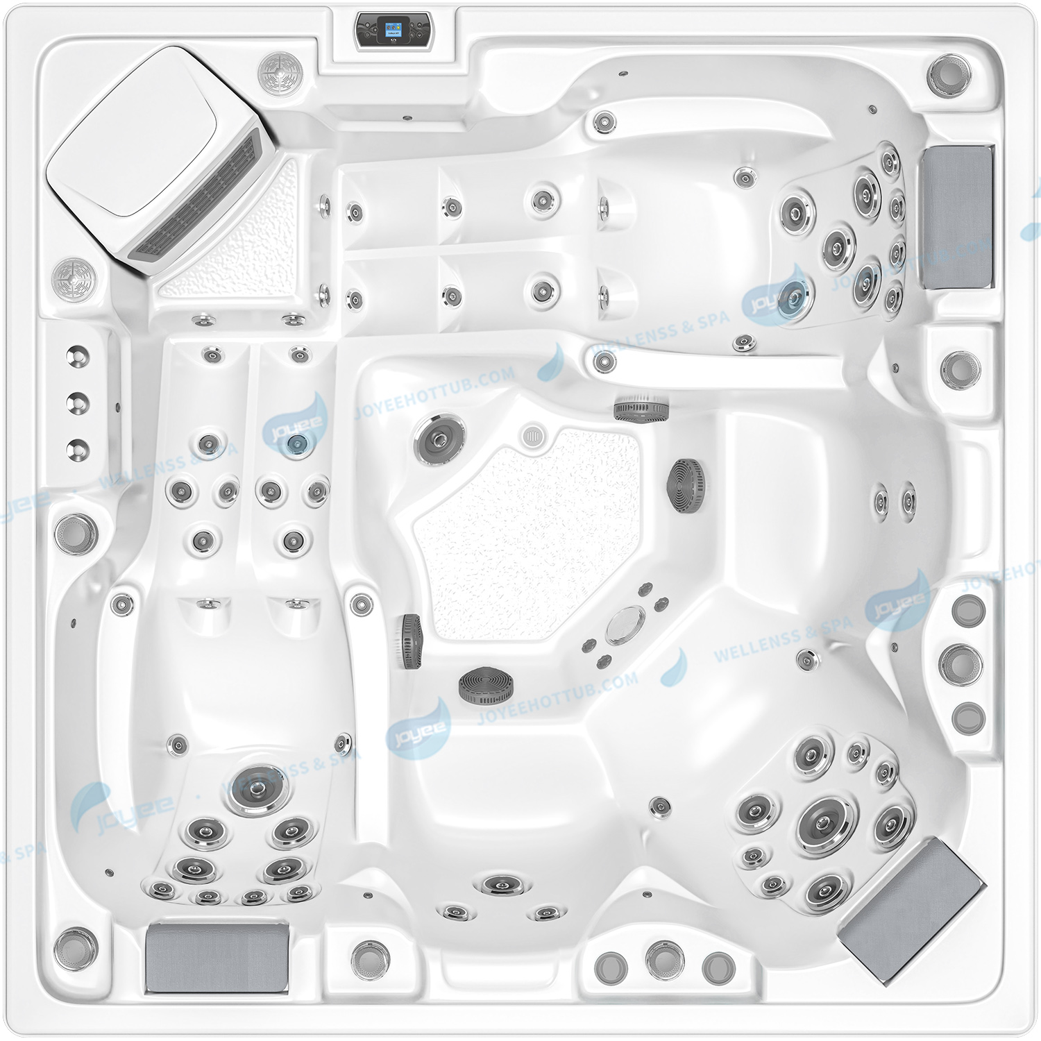 Utomhusspa med Balboa-system | Bubbelbad med massagestrålar - JOYEE