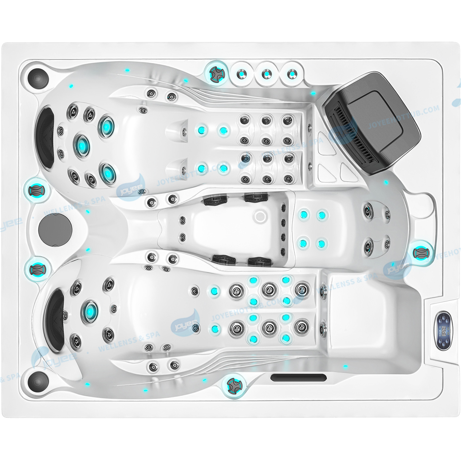 Utomhusmassage trädgårds badtunna spa | Hydrorelax akrylmassage badtunna - Joyee