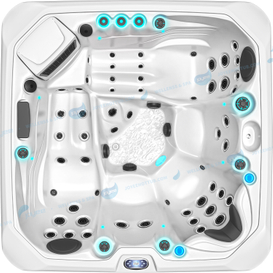 Hydrorelax 5 Persons Spa Pool Tub | Akryl utomhusmassage badtunna - Joyee