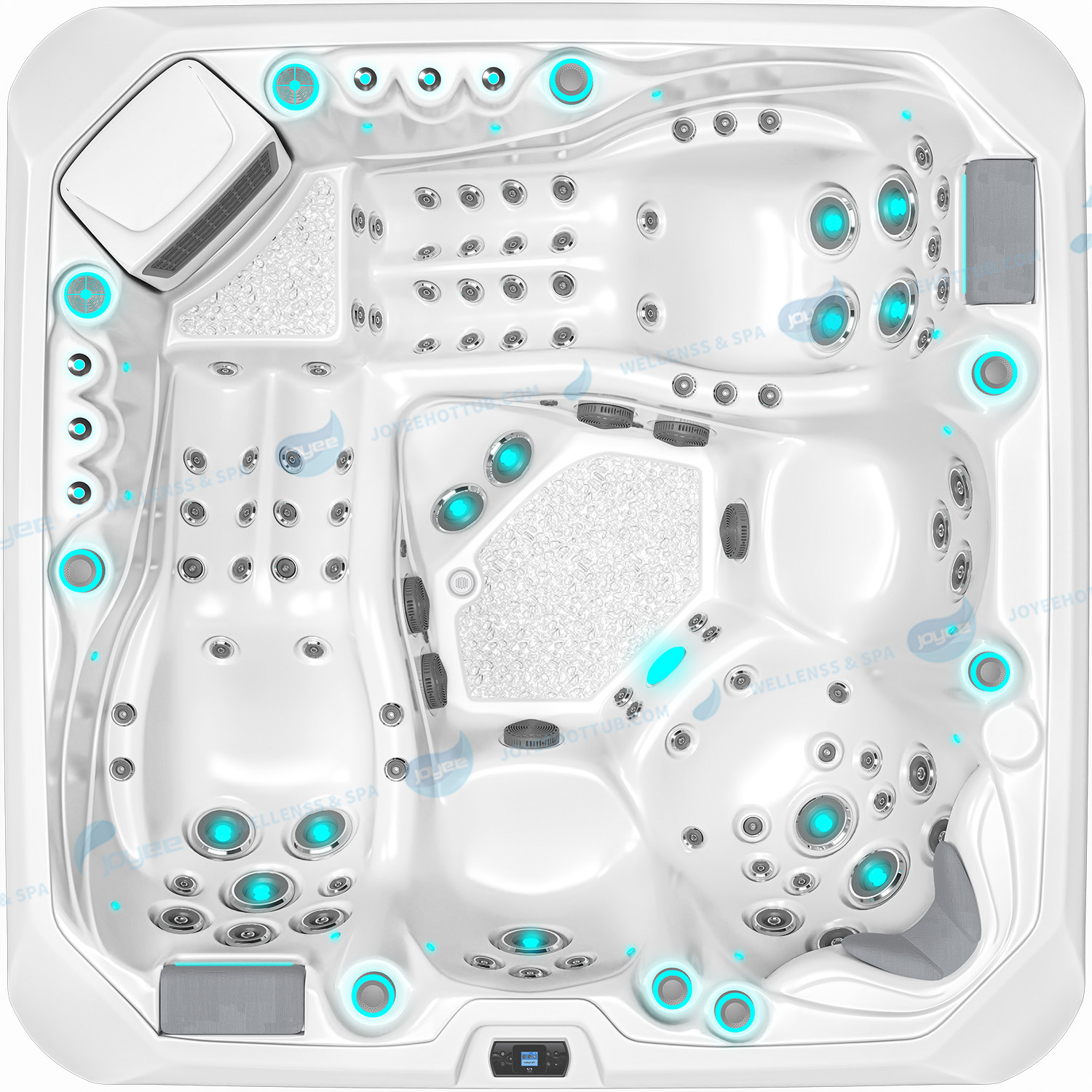 LED hydromassage utomhus spabadkar | Whirlpool Balboa Hot Tub - JOYEE
