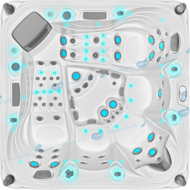 Hydrorelax Luxury Acrylic Shell Hot Tub | Utomhus spa med jacuzzier - Joyee