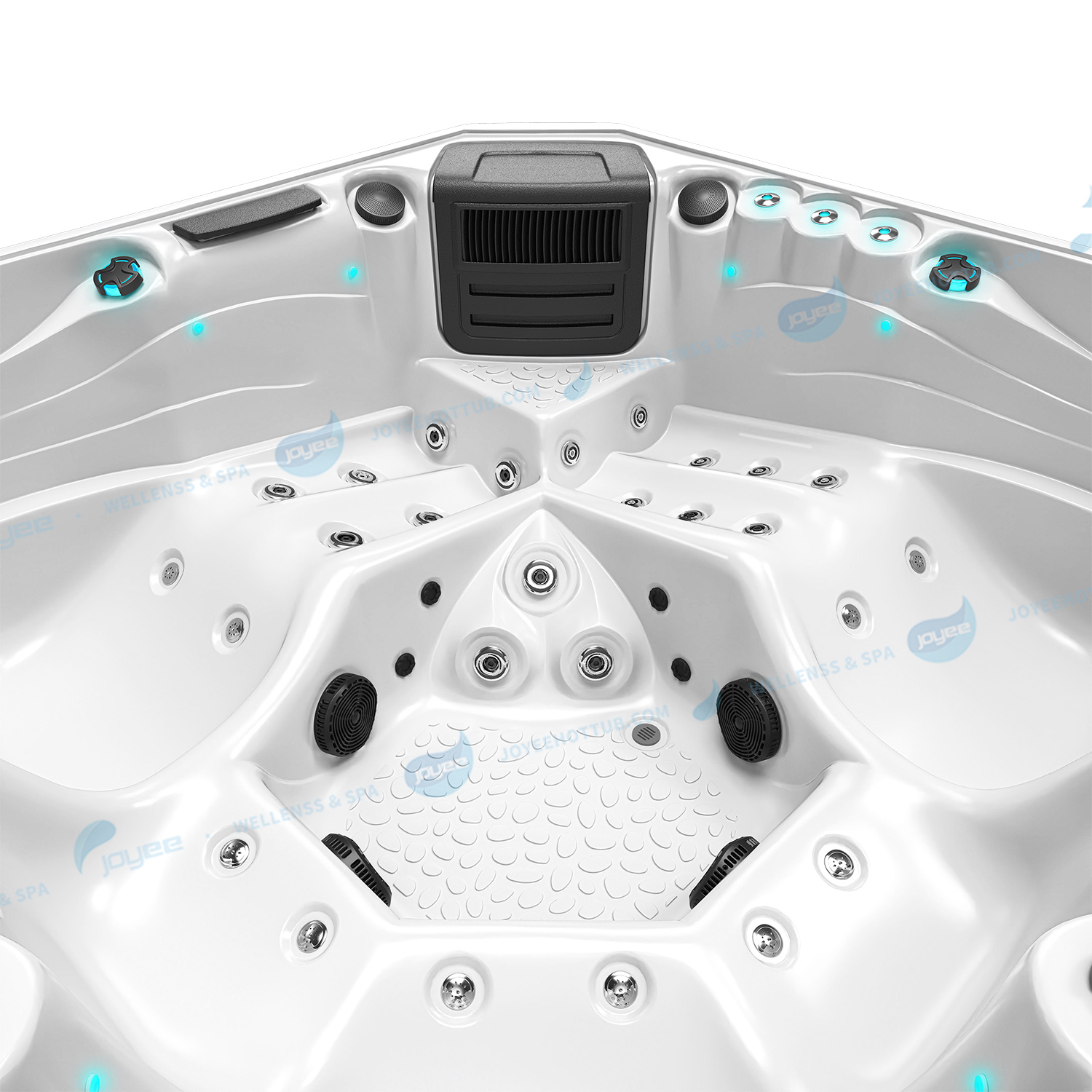 Jacuzzi med 3 LED -font&auml;n