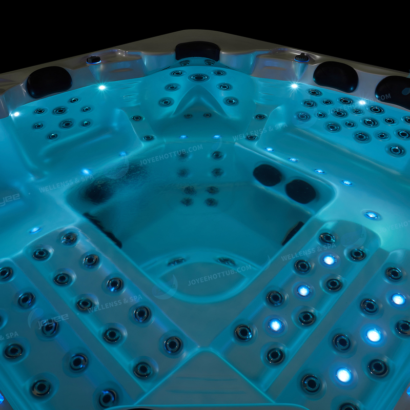 6 Personer Deluxe Garden Utomhusbadkar Bubbelbad |Spabadkar - JOYEE