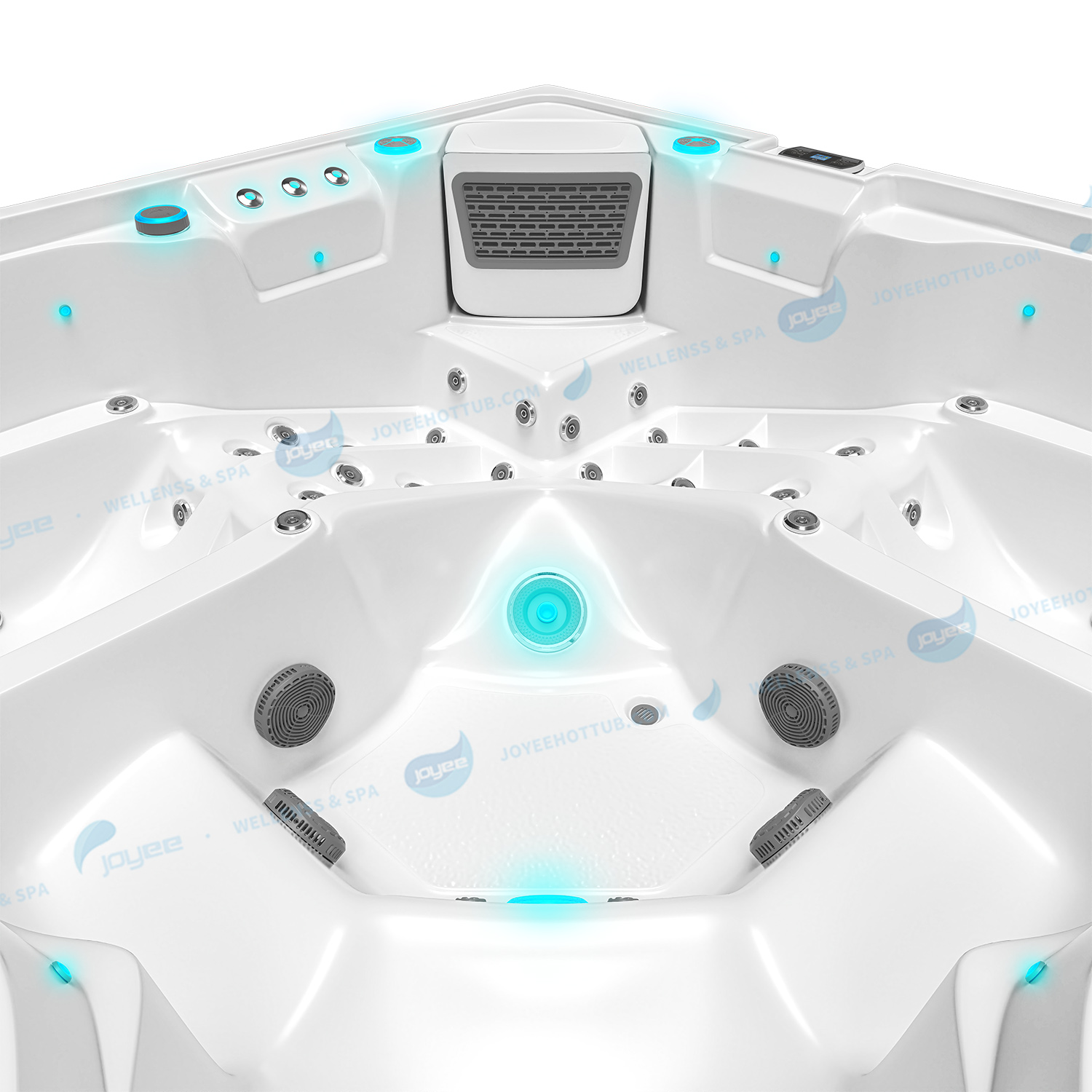 Utomhusspa med Balboa-system | Bubbelbad med massagestrålar - JOYEE