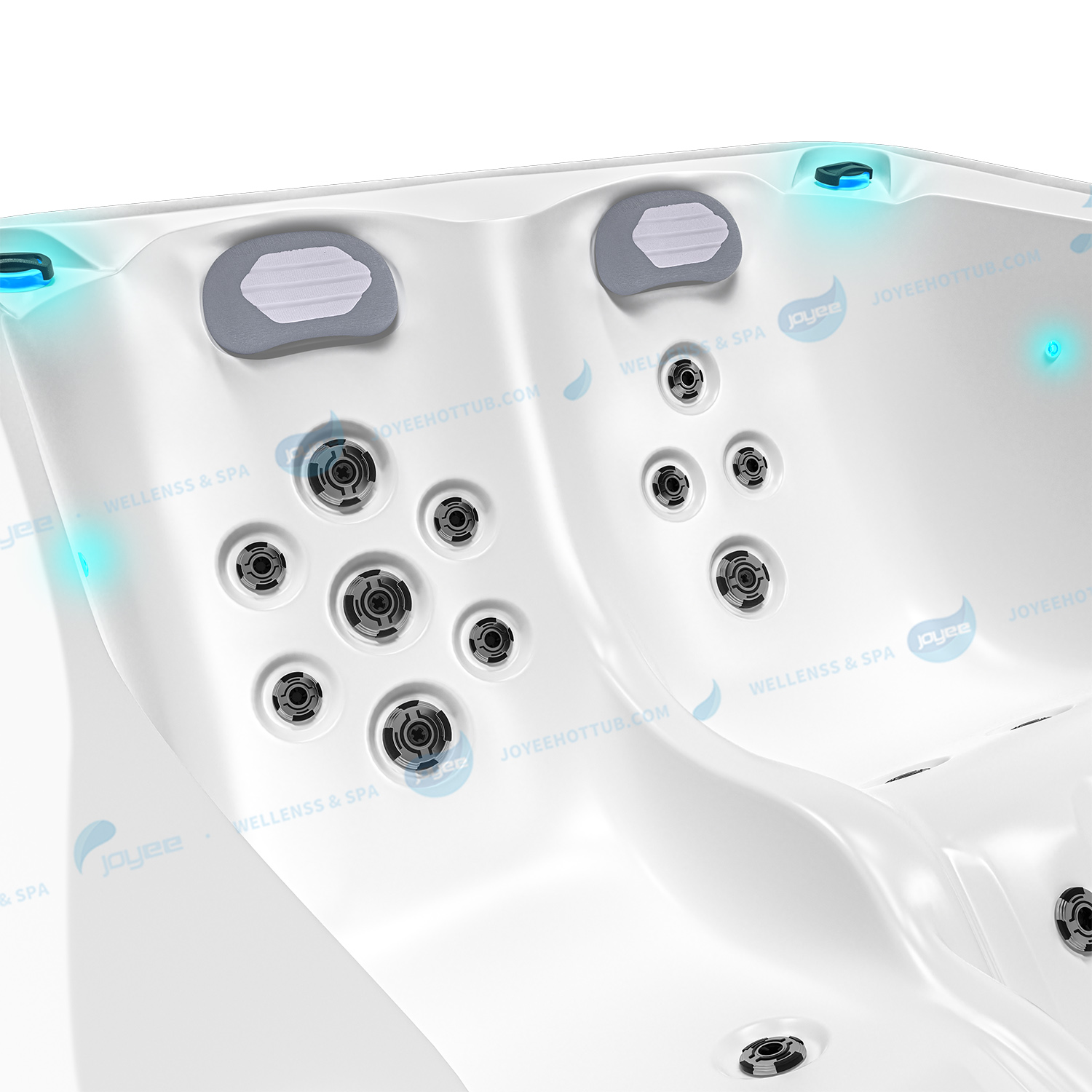 Jacuzzi med 2 kuddar