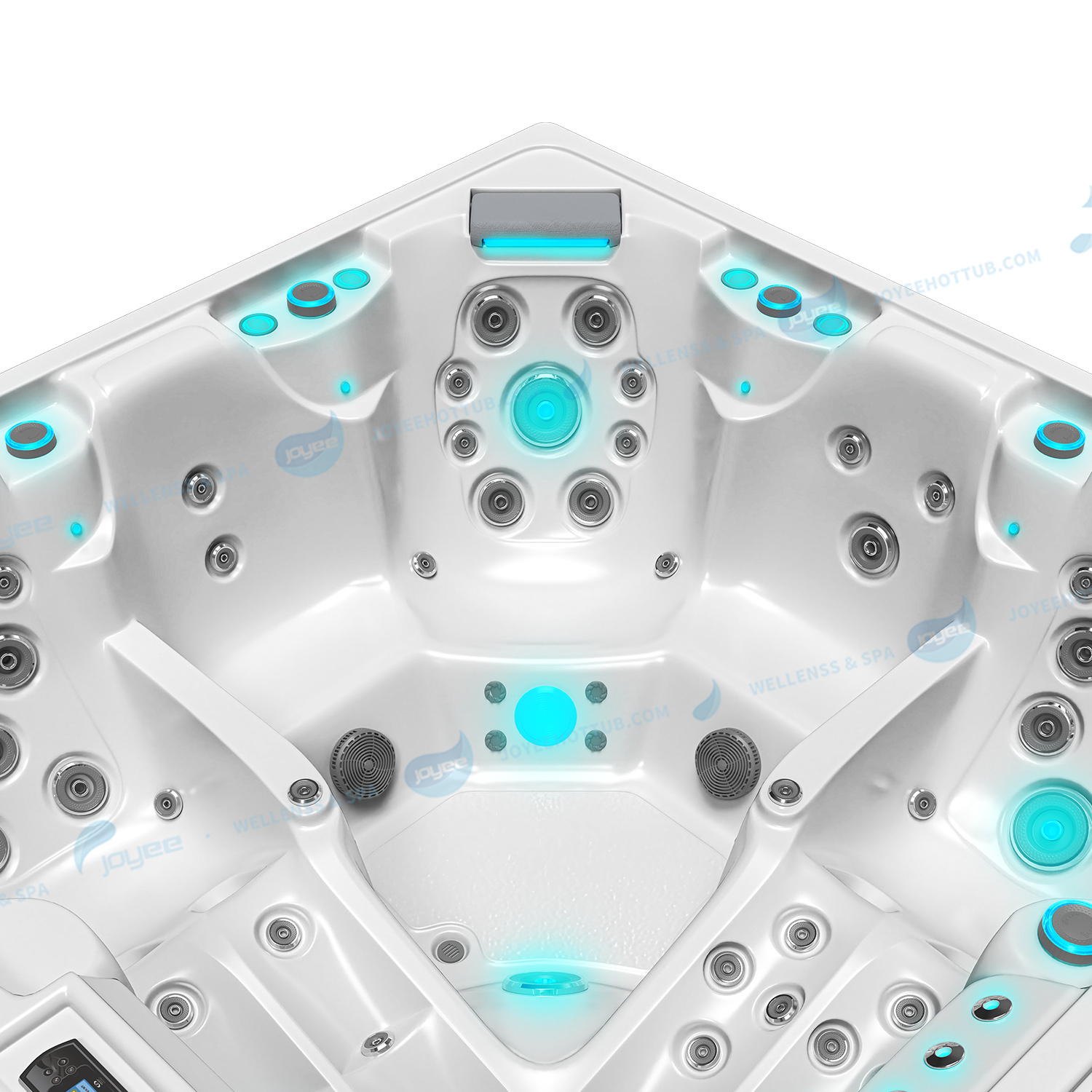 Utomhusspa med Balboa-system | Bubbelbad med massagestrålar - JOYEE