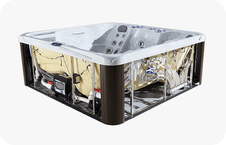Spa bubbelpool isolering