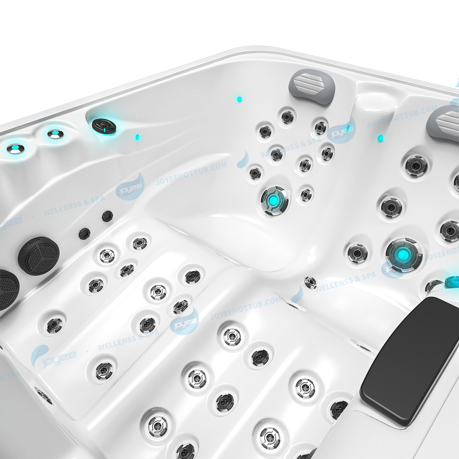 Whirlpool Modern Balboa Hot Tub | Jacuzzier Outdoor Spa Hot Tube - JOYEE