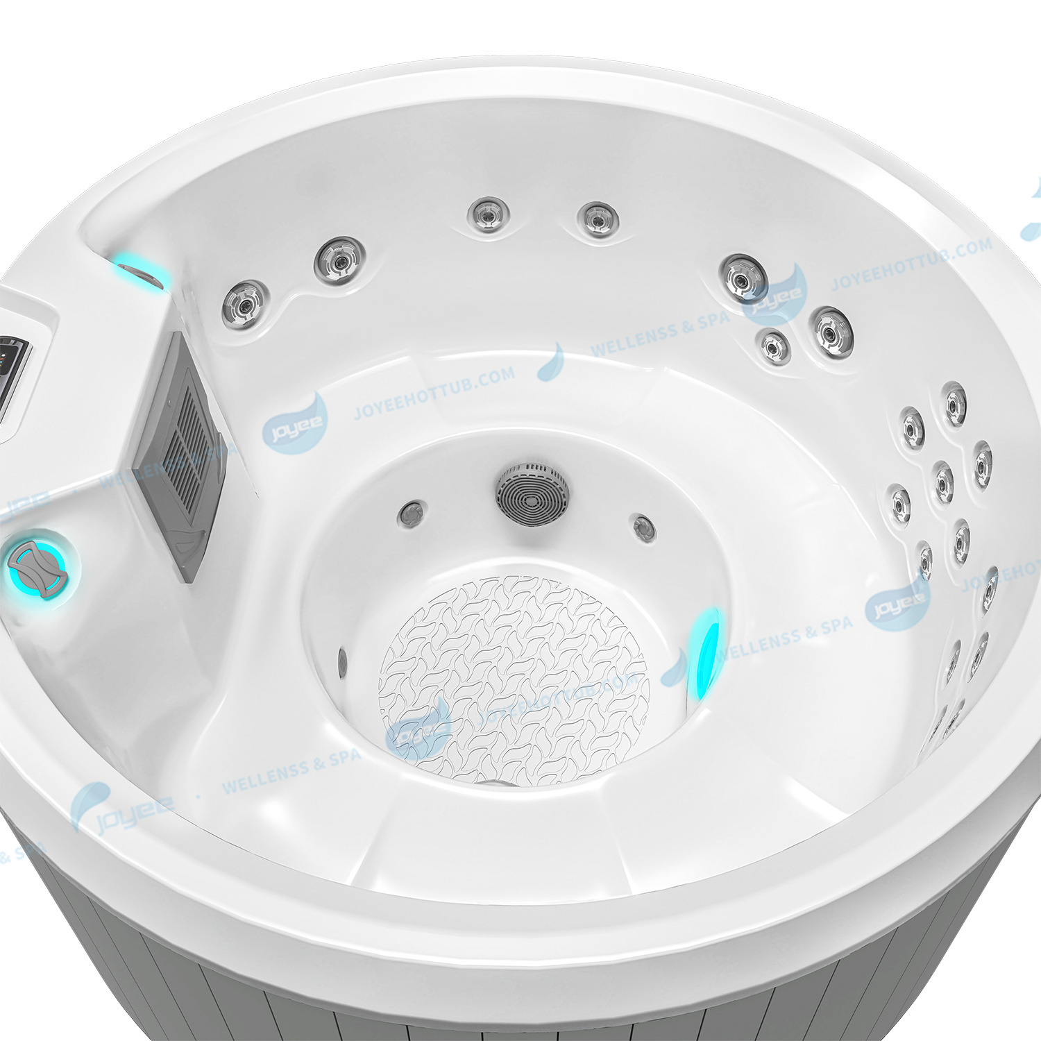 Kinesisk fabrik Ny Whirlpool | Lyxig 8 -persons runda badtunna - Joyee