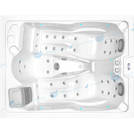 Spa Outdoor Hot Tub | Familj 3 person badtunna massage spa - Joyee